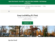 Tablet Screenshot of clwrvpark.com